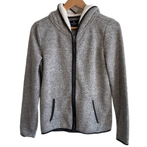 American Eagle Fleece Lined Full Zip Hoodie Small